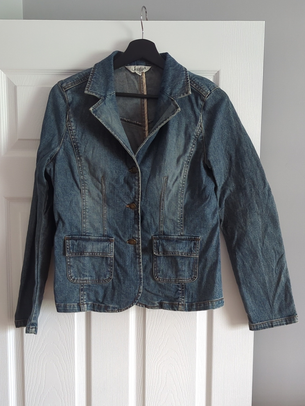 Denim Blazer Jacket - Blue